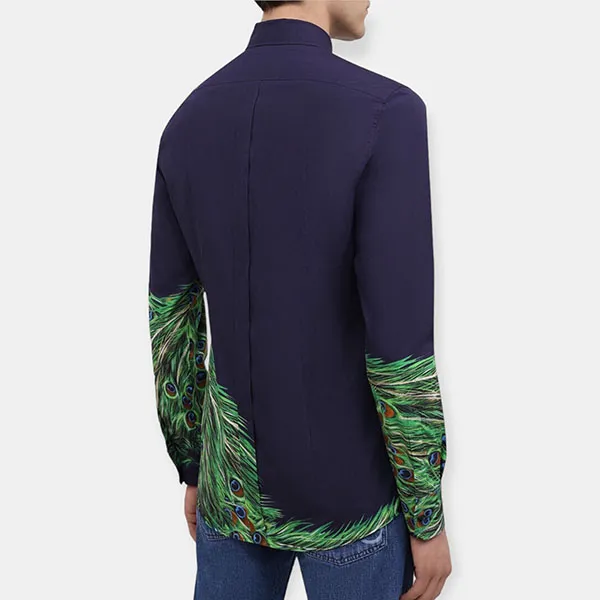 Áo Sơ Mi Nam Dolce & Gabbana D&G G5GB3THP57Z Màu Xanh Navy Size 40