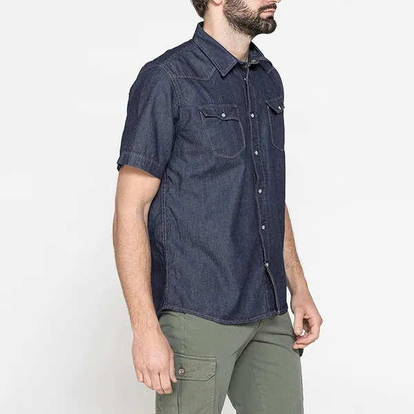 Áo Sơ Mi Nam Carrera Jeans Denim 205C1005A_100 Màu Xanh Đậm Size M