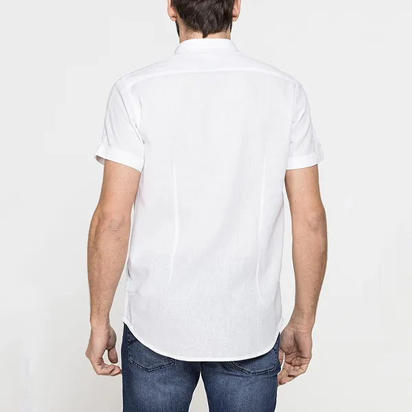 Áo Sơ Mi Nam Carrera Jeans Short Sleeve Shirt T213C1251A_001 Màu Trắng Size M