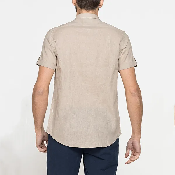 Áo Sơ Mi Nam Carrera Jeans Short Sleeve Shirt T213C1251A_109 Màu Be Size M - Thời trang - Vua Hàng Hiệu