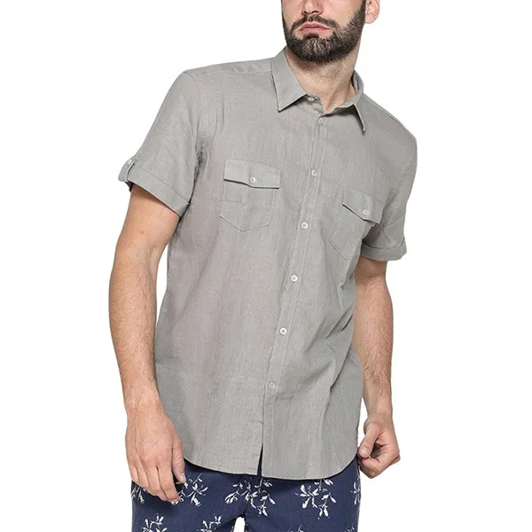 Áo Sơ Mi Nam Carrera Jeans Short Sleeve Shirt T213C1251A_264 Màu Ghi Xám Size L - Thời trang - Vua Hàng Hiệu
