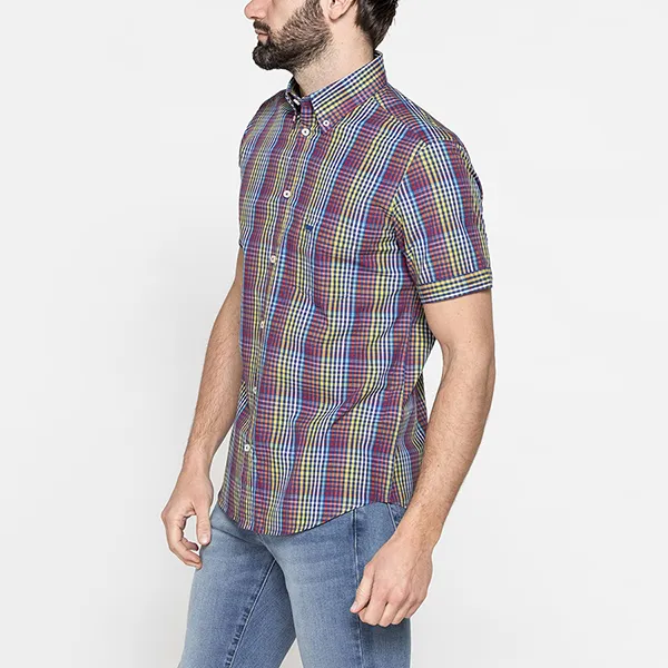 Áo Sơ Mi Nam Carrera Jeans Short Sleeved Shirt 213C1230A_D42 Kẻ Ca Rô Phối Màu Size L - Thời trang - Vua Hàng Hiệu