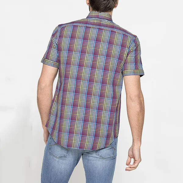 Áo Sơ Mi Nam Carrera Jeans Short Sleeved Shirt 213C1230A_D42 Kẻ Ca Rô Phối Màu Size L - Thời trang - Vua Hàng Hiệu