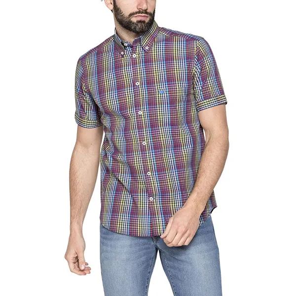 Áo Sơ Mi Nam Carrera Jeans Short Sleeved Shirt 213C1230A_D42 Kẻ Ca Rô Phối Màu Size L - Thời trang - Vua Hàng Hiệu