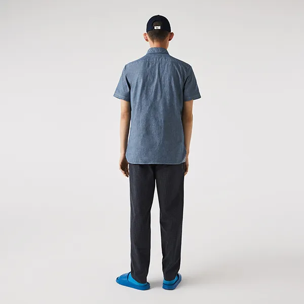 Áo Sơ Mi Nam Lacoste Men's Slim Fit Cotton Chambray Shirt CH2973CDZ Màu Xanh Size 41 - Thời trang - Vua Hàng Hiệu