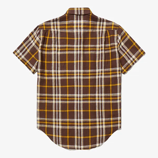 Áo Sơ Mi Nam Lacoste Regular Fit Linen Check Shirt CH6182-4PR Màu Kẻ Nâu Size 38 - Thời trang - Vua Hàng Hiệu