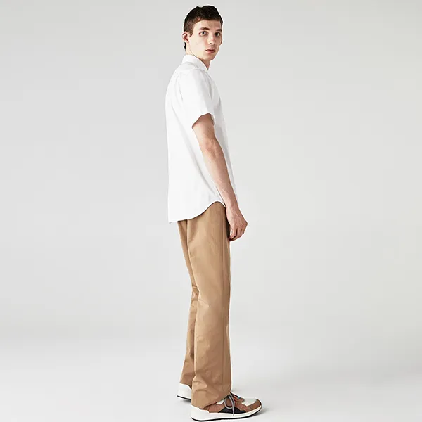 Áo Sơ Mi Cộc Tay Nam Lacoste Regular Fit Cotton Shirt CH2944 001 Màu Trắng Size 40 - Thời trang - Vua Hàng Hiệu