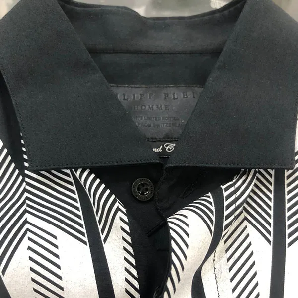 Áo Sơ Mi Nam Philipp Plein PP6647 Màu Đen Size S