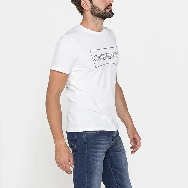 Áo Thun Nam Carrera Jeans Crew Neck In Cotton T-Shirt 801P0047A_35A Màu Trắng Size M - Thời trang - Vua Hàng Hiệu