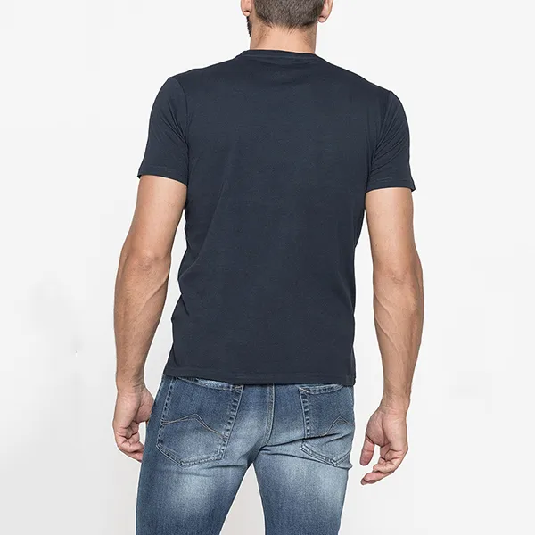 Áo Thun Nam Carrera Jeans Crew Neck In Cotton T-Shirt 801P0047A_678 Màu Xanh Đen Size L