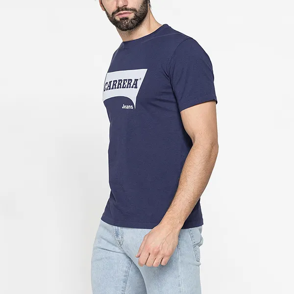 Áo Thun Nam Carrera Jeans Crew Neck In Cotton T-Shirt 801P0047A_694 Màu Xanh Tím Size S - Thời trang - Vua Hàng Hiệu