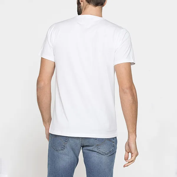 Áo Thun Nam Carrera Jeans Crew Neck In Cotton T-Shirt 801P0047A_A11 Màu Trắng Size M - Thời trang - Vua Hàng Hiệu
