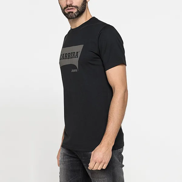 Áo Thun Nam Carrera Jeans Crew Neck In Cotton T-Shirt 801P0047A_M82 Màu Đen Size L - Thời trang - Vua Hàng Hiệu