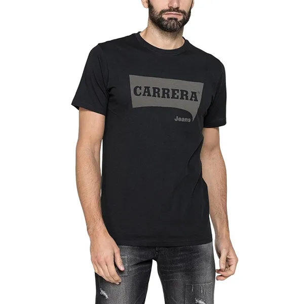 Áo Thun Nam Carrera Jeans Crew Neck In Cotton T-Shirt 801P0047A_M82 Màu Đen Size L - Thời trang - Vua Hàng Hiệu