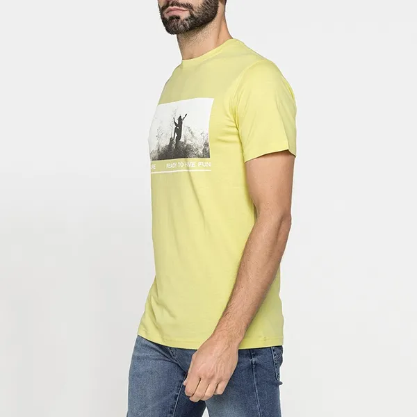 Áo Thun Nam Carrera Jeans Jersey Cotton 801M0047A_D62 Tshirt Màu Vàng Size M - Thời trang - Vua Hàng Hiệu