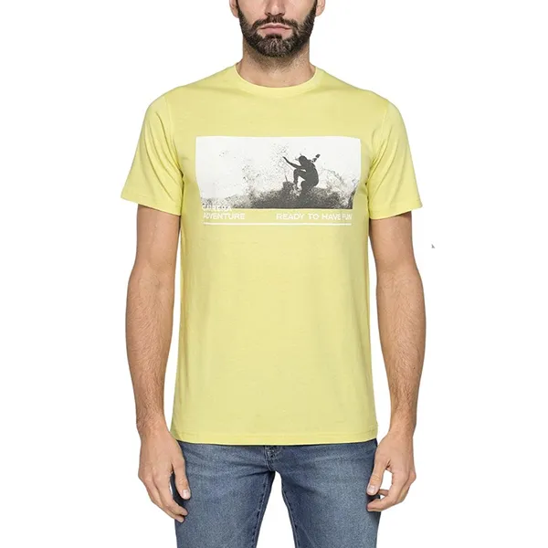 Áo Thun Nam Carrera Jeans Jersey Cotton 801M0047A_D62 Tshirt Màu Vàng Size M - Thời trang - Vua Hàng Hiệu