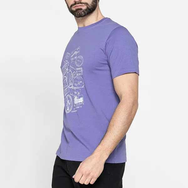 Áo Thun Nam Carrera Jeans Jersey Cotton 801M0047A_F18 Tshirt Màu Tím Size L - Thời trang - Vua Hàng Hiệu