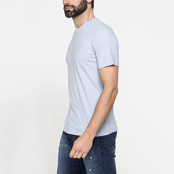 Áo Thun Nam Carrera Jeans Short Sleeve T-Shirt T801A0032A_641 Màu Xanh Nhạt Size M
