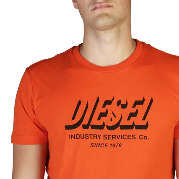 Áo Thun Nam Diesel Diegos Tshirt Màu Cam