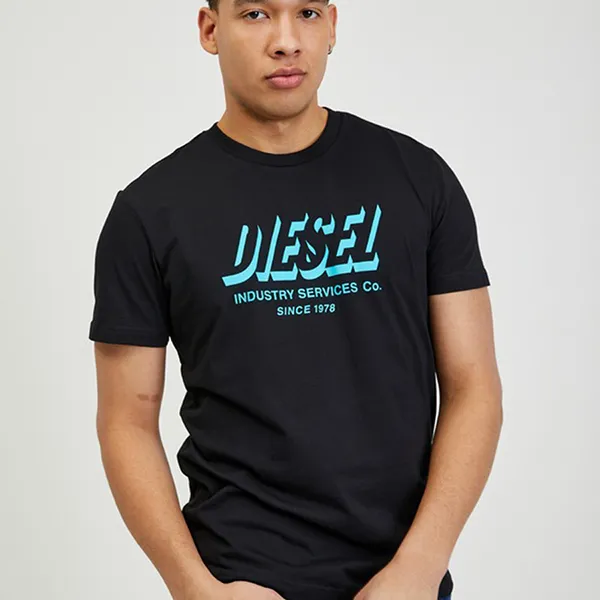 Áo Thun Nam Diesel Diegos Tshirt Màu Đen