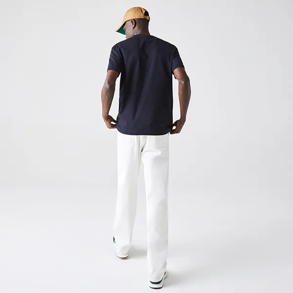Áo Thun Nam Lacoste Men’s Crew Neck Colorblock Striped Cotton T-shirt TH0054-00 Phối Màu Xanh Size L