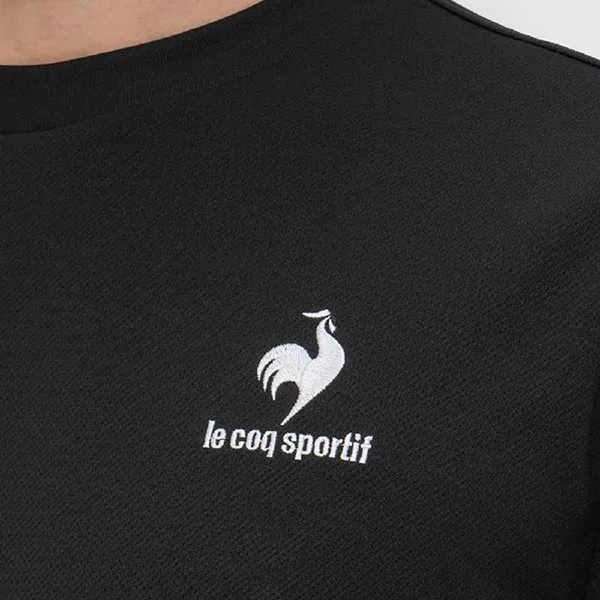 Áo Thun Nam Le Coq Sportif Men's T Shirt QMMTJA30Z Màu Đen Size L