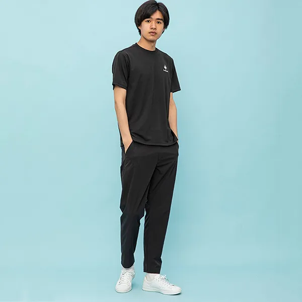 Áo Thun Nam Le Coq Sportif Men's T Shirt QMMTJA30Z Màu Đen Size L