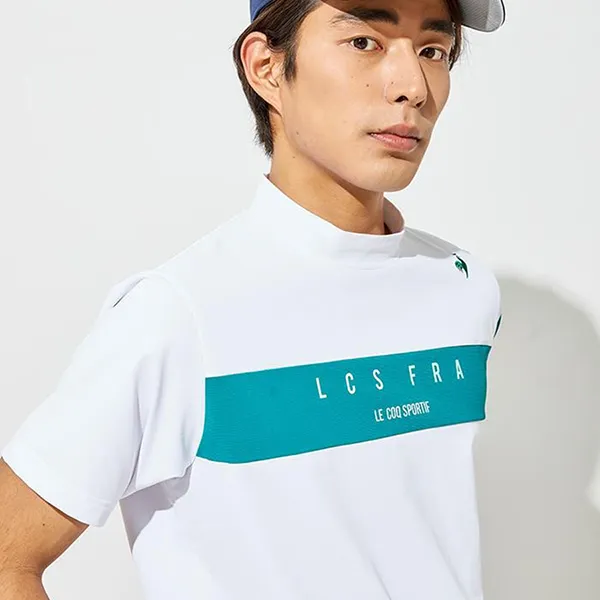 Áo Thun Nam Le Coq Sportif Golf Men's Short Sleeve T Shirt QGMVJA13 Màu Trắng