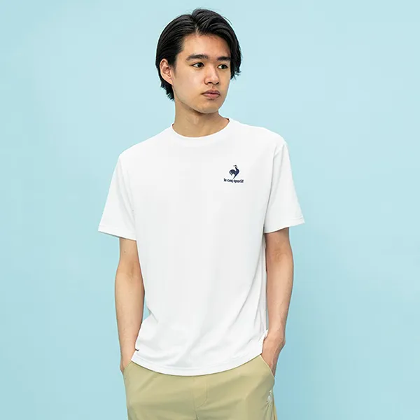 Áo Thun Nam Le Coq Sportif Men's T Shirt QMMTJA30Z Màu Trắng - Thời trang - Vua Hàng Hiệu