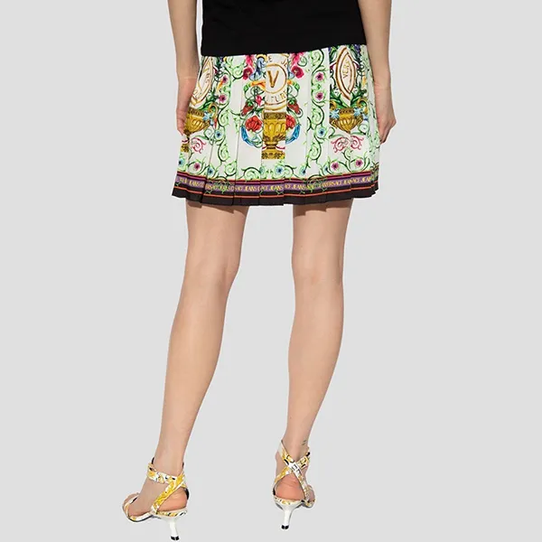 Chân Váy Nữ Versace Jean Couture White Panel Garden Printed 74HAE813 NS208 G03 Phối Màu