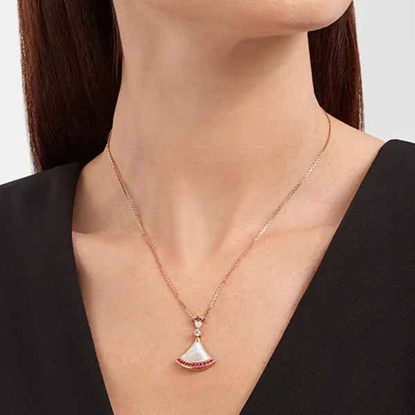 Dây Chuyền Nữ Jewery Luxury Divas’ Dream Necklace 358122 Màu Trắng/ Vàng Hồng