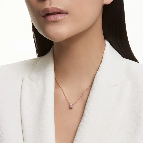 Dây Chuyền Nữ Swarovski Stone Pendantpink, Rose Gold-Tone Plated 5642887 Màu Vàng Hồng