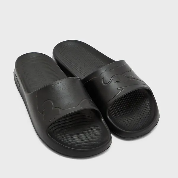 Dép Lacoste Croco Slides 1122 43CMA001802H Màu Đen Size 8