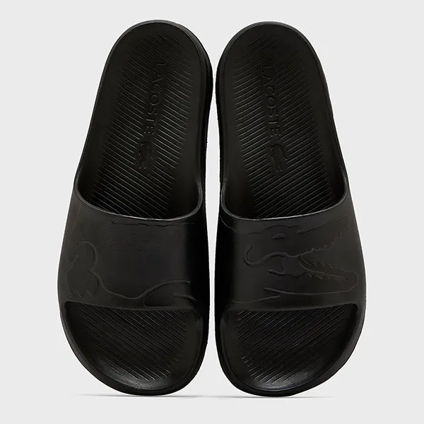 Dép Lacoste Croco Slides 1122 43CMA001802H Màu Đen Size 8
