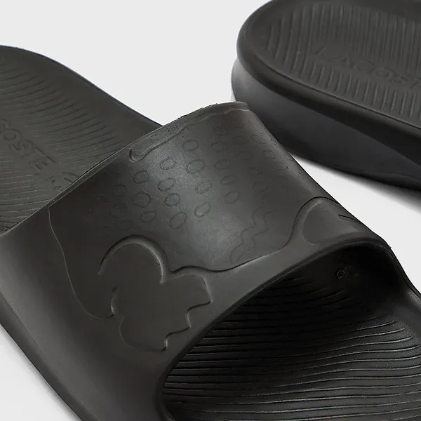 Dép Lacoste Croco Slides 1122 43CMA001802H Màu Đen Size 8
