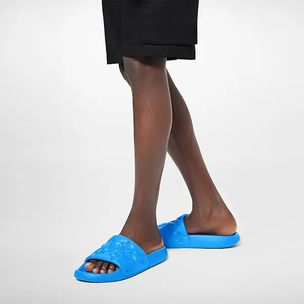 Dép Louis Vuitton LV Waterfront Mule Blue 1A9ZM7 Màu Xanh Dương Size 40