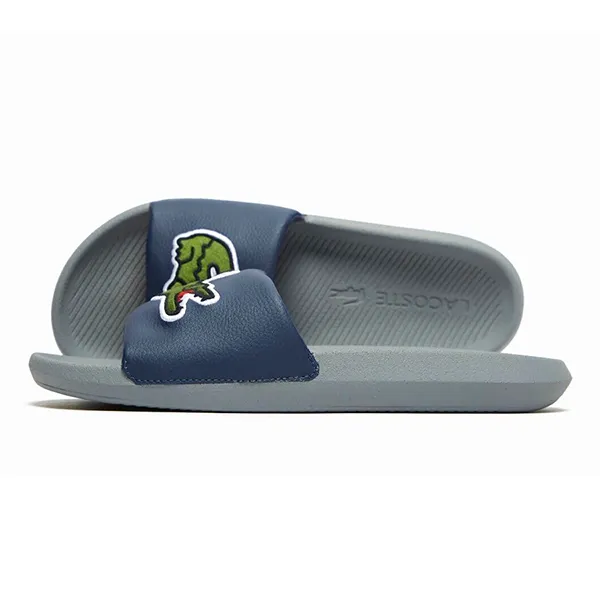 Dép Nam Lacoste Croco 41CMA0059516 Màu Navy Xám Size 6
