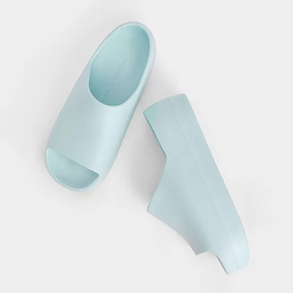 Dép Nữ Charles & Keith CNK Morgan Platform Slide Sandals - Mint Green 71920002 Màu Xanh Mint