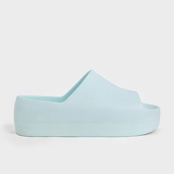 Dép Nữ Charles & Keith CNK Morgan Platform Slide Sandals - Mint Green 71920002 Màu Xanh Mint