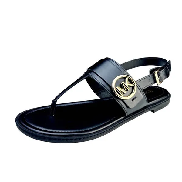 Dép Sandal Nữ Michael Kors MK Carmen Thong Negro Màu Đen Size 7