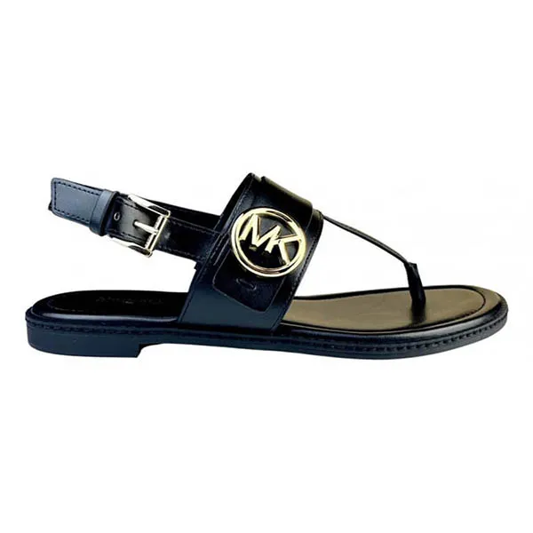 Dép Sandal Nữ Michael Kors MK Carmen Thong Negro Màu Đen Size 7