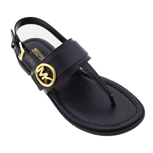 Dép Sandal Nữ Michael Kors MK Carmen Thong Negro Màu Đen Size 7