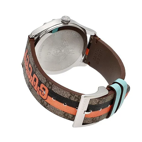 Đồng Hồ Gucci G-Timeless GG Supreme Dial Canvas Strap Watch YA1264186 Phối Màu