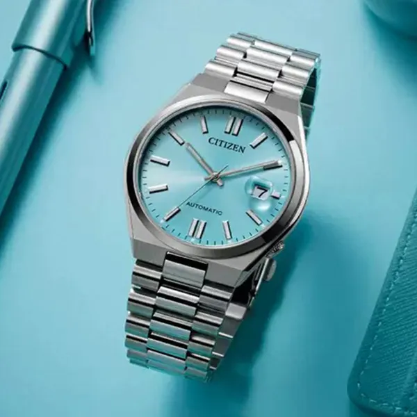 Đồng Hồ Unisex Citizen Tsuyosa Automatic Ice Blue Dial Watch NJ0151-88M Màu Bạc Xanh Dương - Đồng hồ - Vua Hàng Hiệu