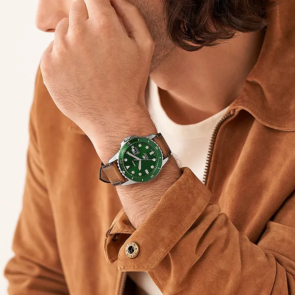 Đồng Hồ Nam Fossil Blue Leather Watch FS5946 Màu Nâu - Đồng hồ - Vua Hàng Hiệu