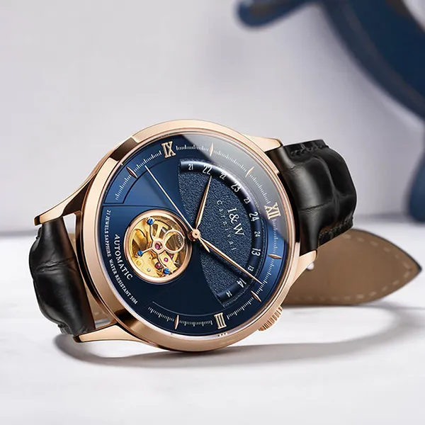 Đồng Hồ Nam I&W Carnival 525G2 Automatic Màu Xanh Đen