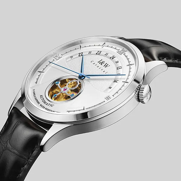 Đồng Hồ Nam I&W Carnival 525G4 Automatic Màu Đen Bạc