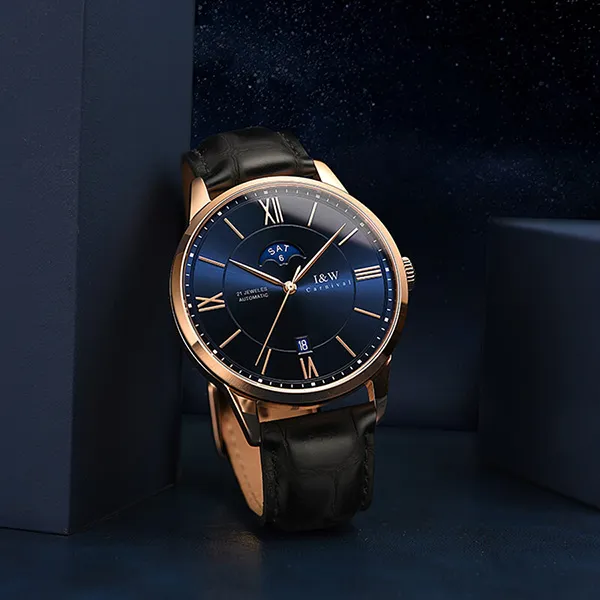 Đồng Hồ Nam I&W Carnival 528G2 Automatic Màu Xanh Đen