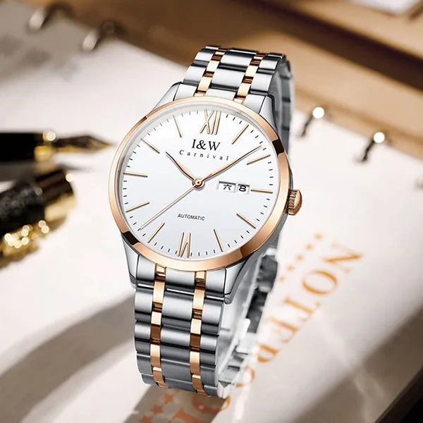 Đồng Hồ Nam I&W Carnival 529G8 Automatic Màu Bạc - Đồng hồ - Vua Hàng Hiệu