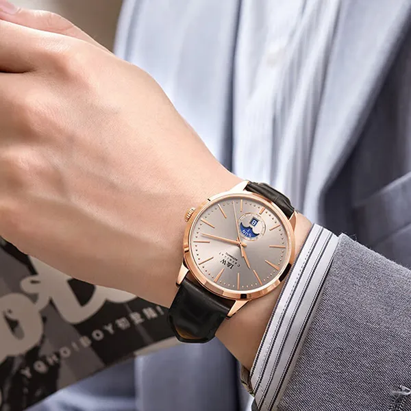 Đồng Hồ Nam I&W Carnival 541G1 Automatic Màu Xám Đen